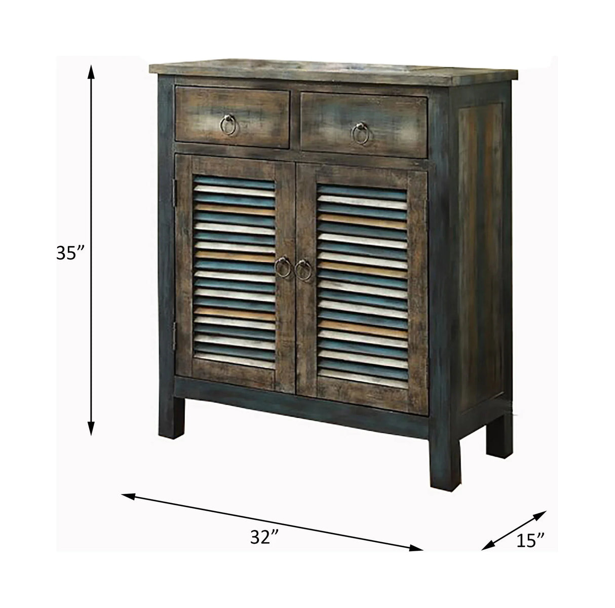 Glancio - Anqtique Console Cabinet - Oak - Furniture Home Direct