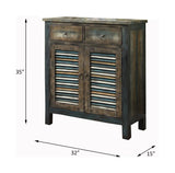 Glancio - Anqtique Console Cabinet - Oak - Furniture Home Direct