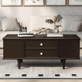 Modern Rectangle Coffee Table With Four Drawers - Furniture Home Direct