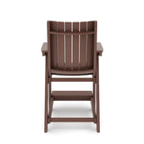 Modern Counter Chair Sleek HDPE Poly Lumber For Dining, Patio, And Garden Comfort - Furniture Home Direct