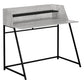 Computer Desk For Home Office, Laptop, Storage Shelves, Marble Look Contemporary & Modern - Furniture Home Direct
