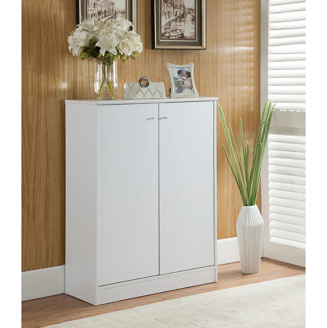 Shoe / Storage Cabinet With Two Doors Five Shelves - Furniture Home Direct