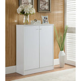 Shoe / Storage Cabinet With Two Doors Five Shelves - Furniture Home Direct