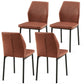 Dining Chairs Living Room Chair Modern Kitchen Armless Side Chair With Metal Legs - Furniture Home Direct
