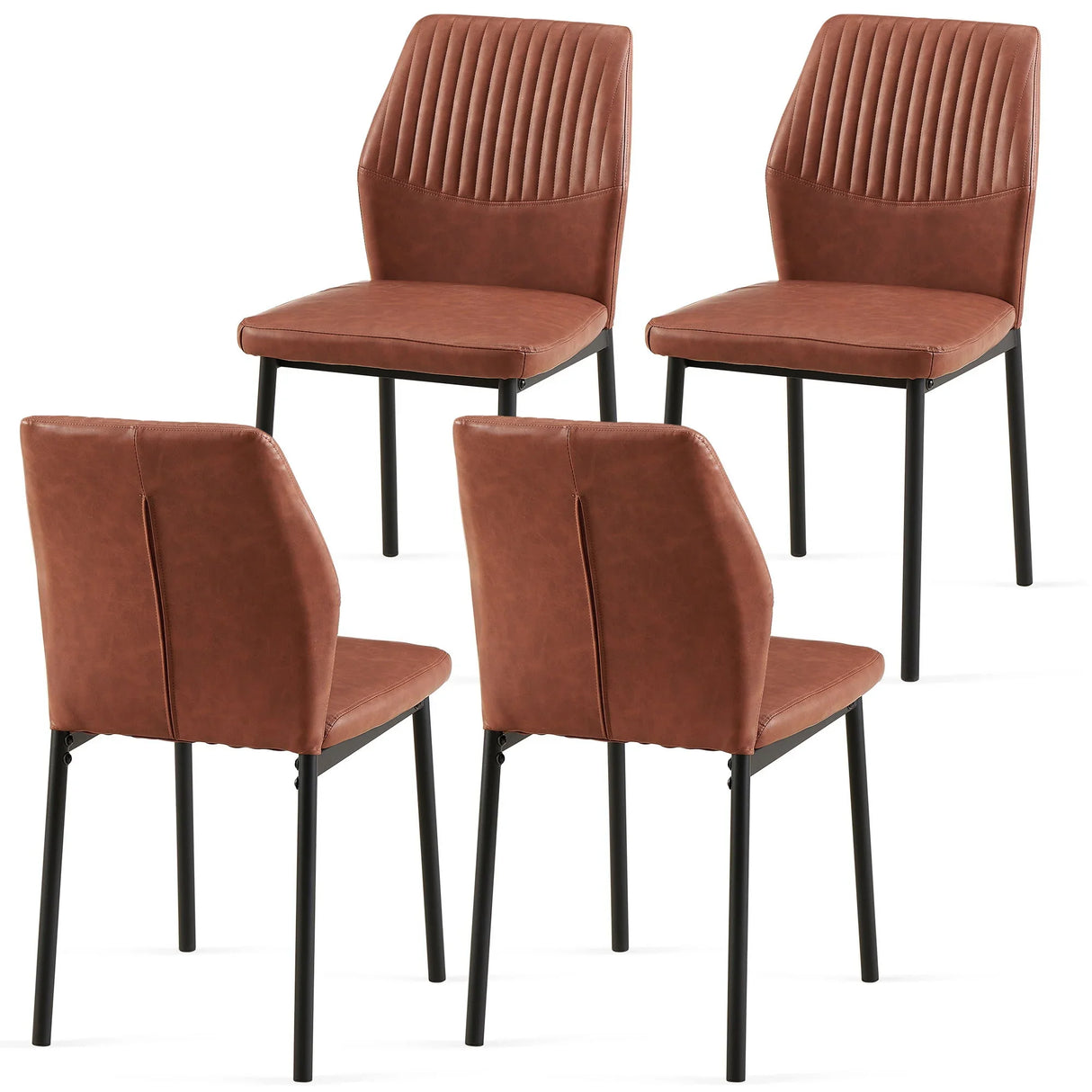 Dining Chairs Living Room Chair Modern Kitchen Armless Side Chair With Metal Legs - Furniture Home Direct