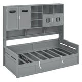 Daybed With All-In-One Cabinet And Shelf - Furniture Home Direct