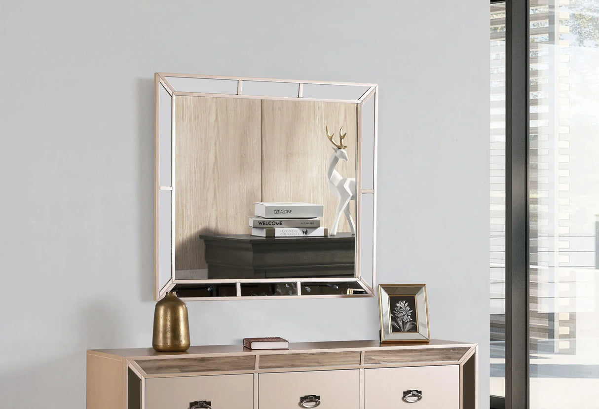Elegant Contemporary Mirror - Furniture Home Direct