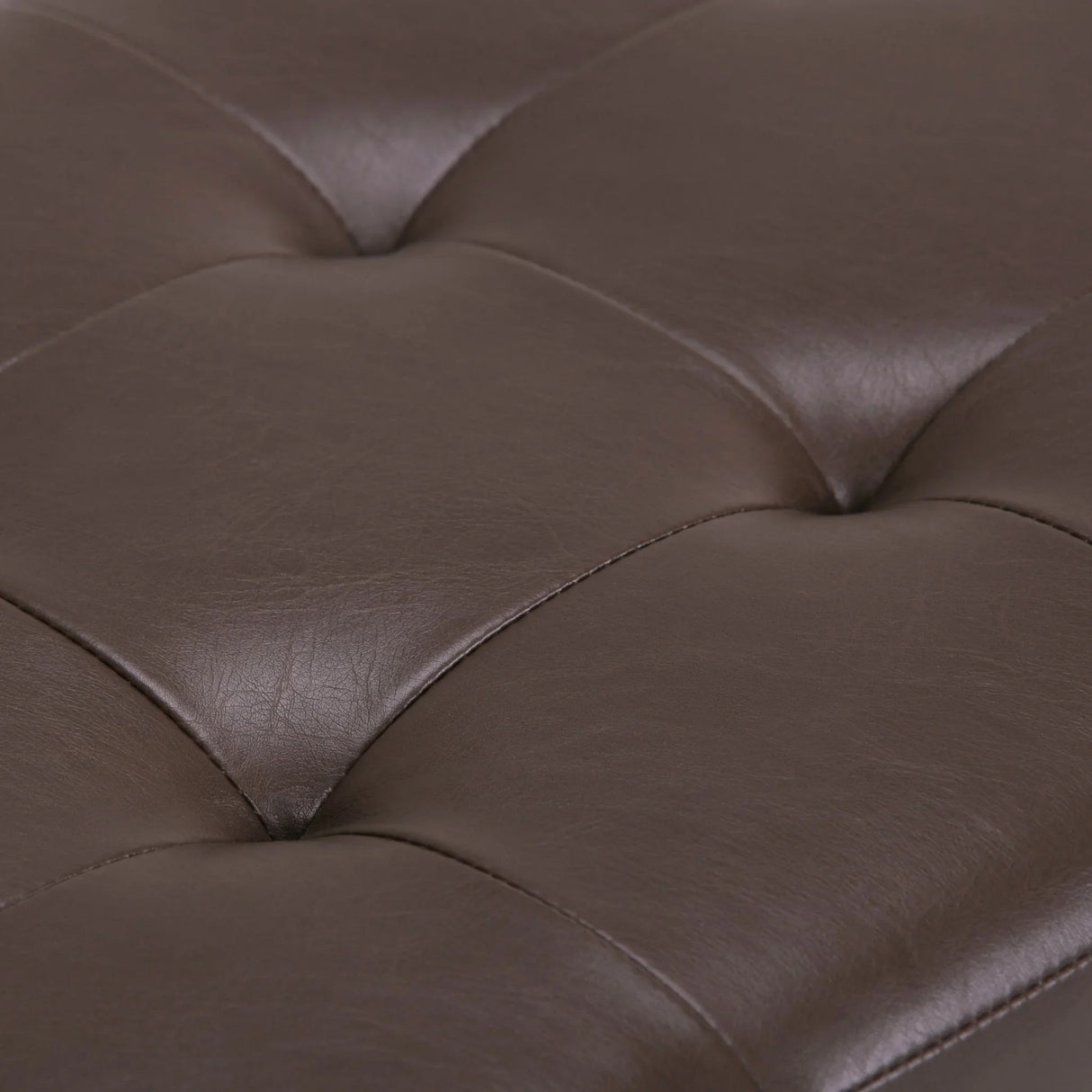 Cosmopolitan - Storage Ottoman - Chocolate Brown - Furniture Home Direct