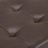 Cosmopolitan - Storage Ottoman - Chocolate Brown - Furniture Home Direct