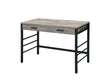 Disho - Weathered Writing Desk With USB - Oak - Furniture Home Direct