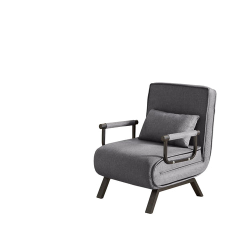 Convertible 5 In 1 Folding Chair Bed With Adjustable Backrest & Pillow Linen - Furniture Home Direct