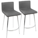 Mason - Contemporary Swivel Counter Stool (Set of 2) - Furniture Home Direct