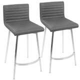 Mason - Contemporary Swivel Counter Stool (Set of 2) - Furniture Home Direct
