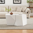 Coffee Tables Set Geometric Modern Minimalist White - Furniture Home Direct