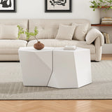 Coffee Tables Set Geometric Modern Minimalist White - Furniture Home Direct
