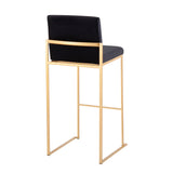Fuji - Contemporary Design High Back Barstool (Set of 2) - Furniture Home Direct