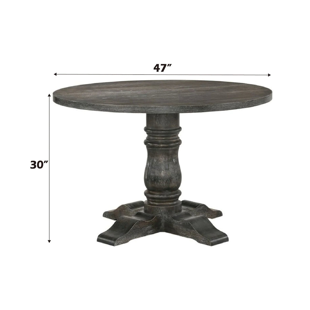 Leventis - Weathered Dining Table - Gray - Furniture Home Direct