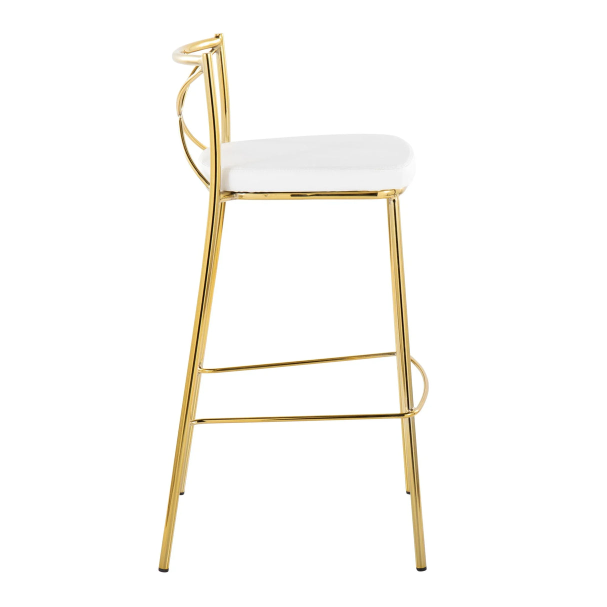 Modern Charlotte - Contemporary Fixed Height Barstool (Set of 2) - Furniture Home Direct