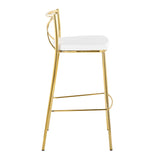 Modern Charlotte - Contemporary Fixed Height Barstool (Set of 2) - Furniture Home Direct