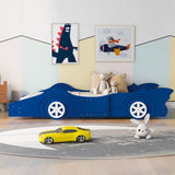 Race Car Shaped Platform Bed & Wheels - Furniture Home Direct