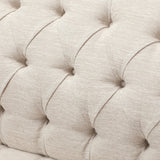 Sturdy Velvet Sofa - Beige - Furniture Home Direct