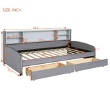 Luxurious Upholstered Platform Bed With Storage Drawers - Furniture Home Direct
