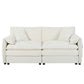 Modern Oversized Chenille Loveseat Sofa With Deep Seat And Diy Combination - Furniture Home Direct