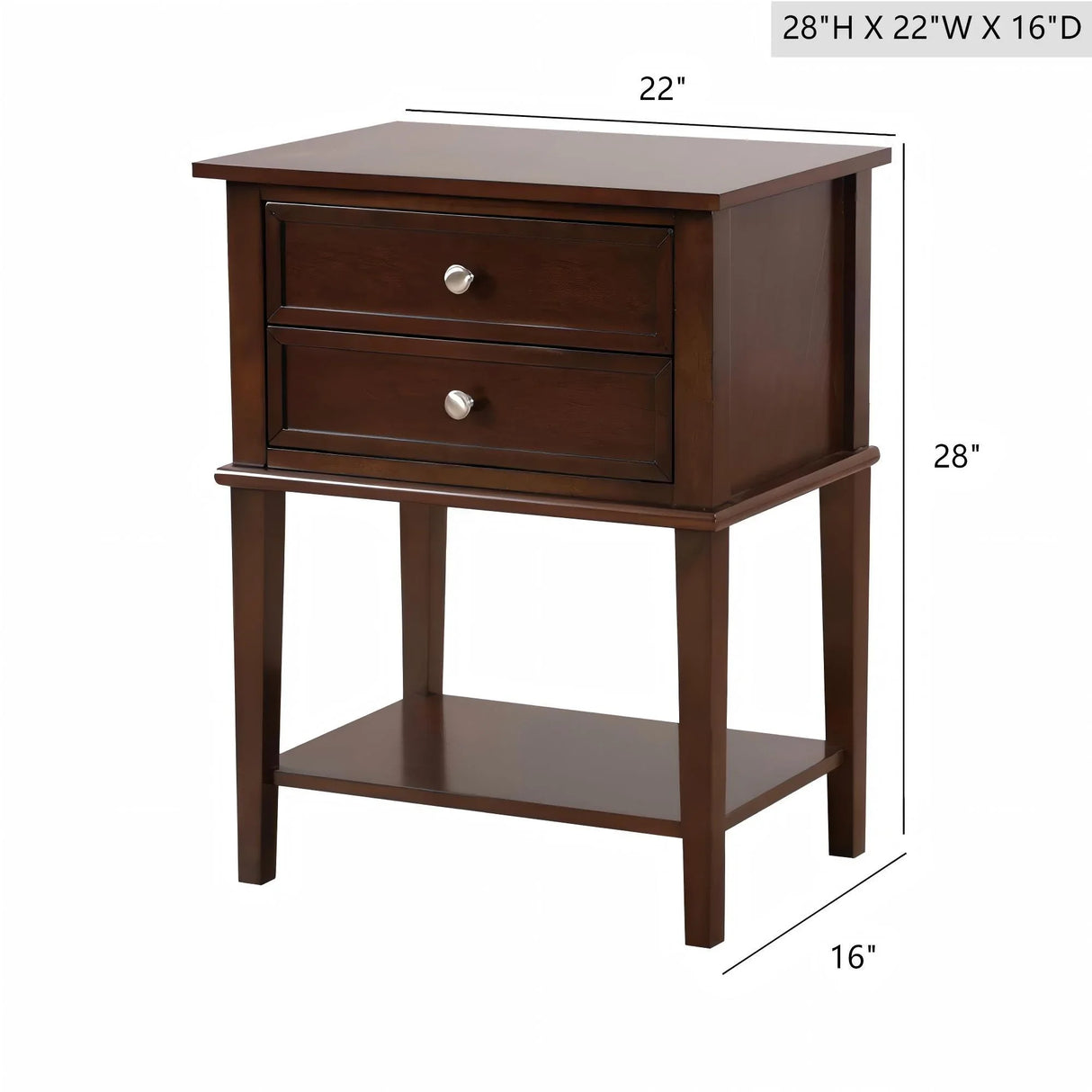 Vibrant Contemporary Nightstand - Furniture Home Direct