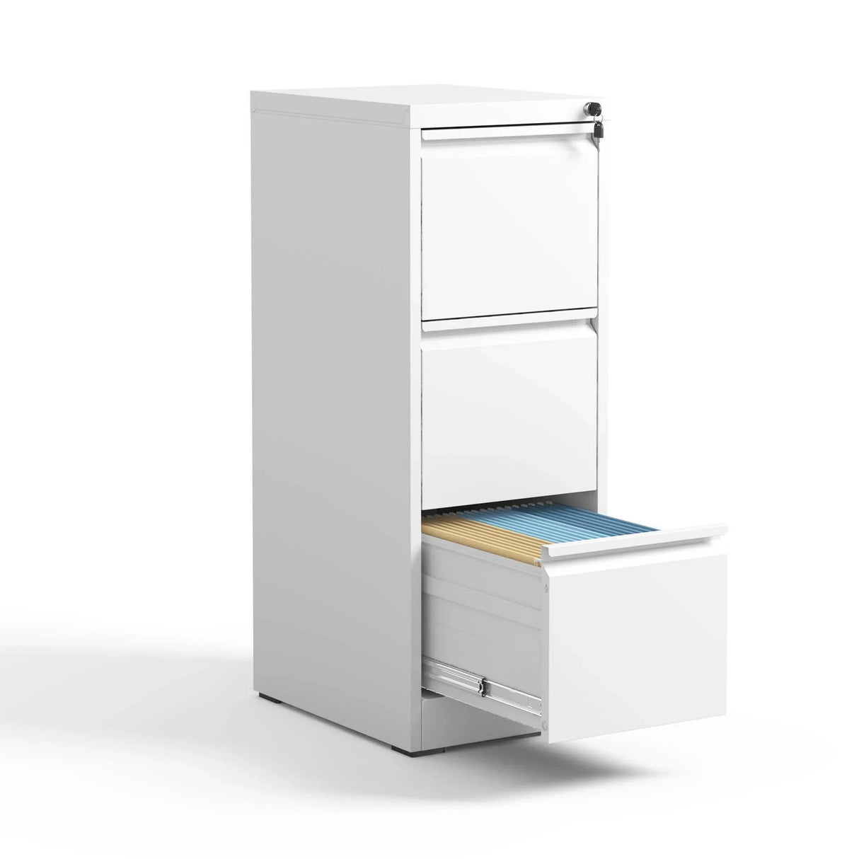 Steel Drawer Vertical File Cabinet With Lock For A4 Legal / Letter Size - Furniture Home Direct