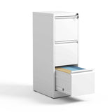 Steel Drawer Vertical File Cabinet With Lock For A4 Legal / Letter Size - Furniture Home Direct
