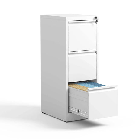 Steel Drawer Vertical File Cabinet With Lock For A4 Legal / Letter Size - Furniture Home Direct