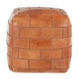Cobbler - Industrial Pouf - Brown - Furniture Home Direct