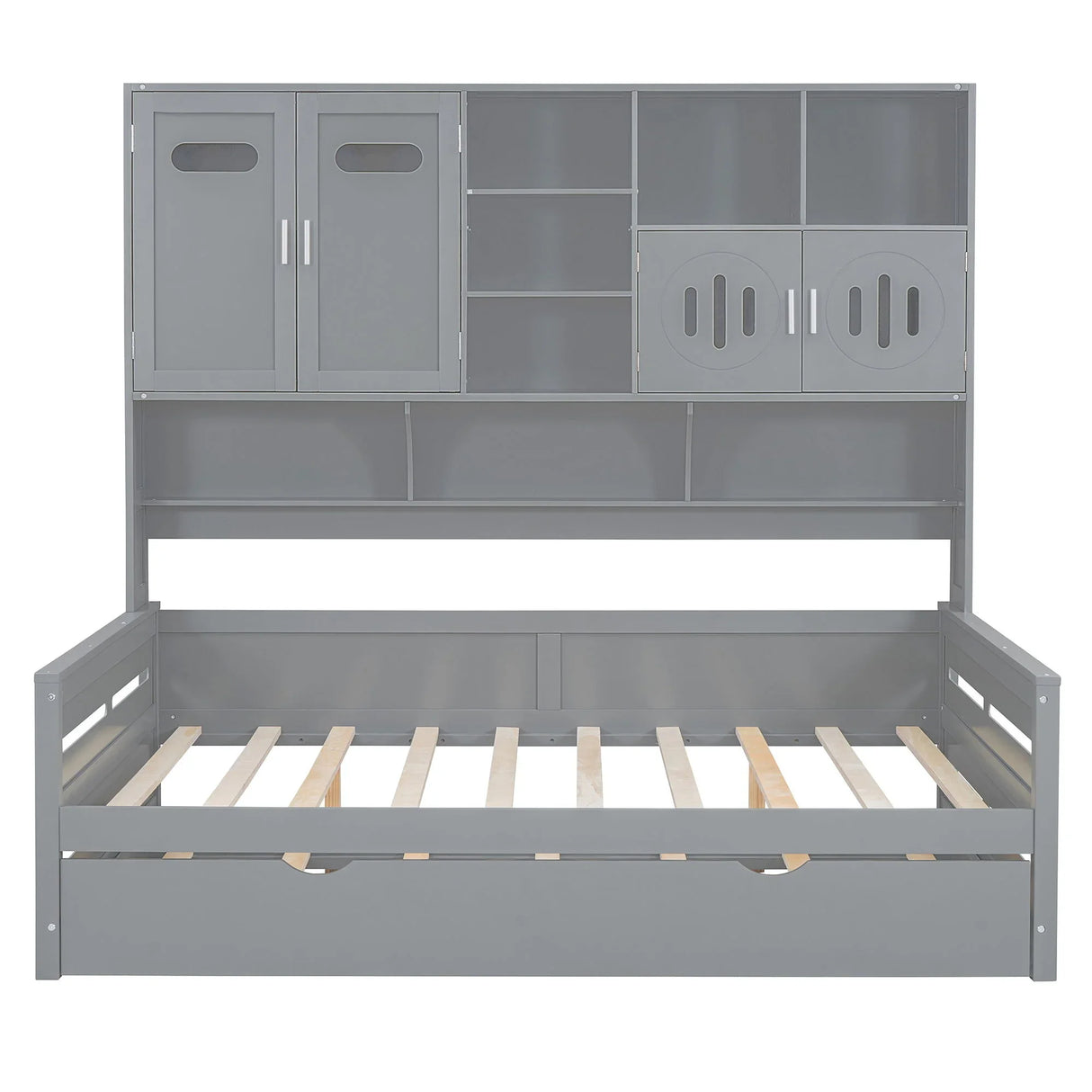 Daybed With All-In-One Cabinet And Shelf - Furniture Home Direct