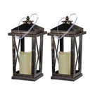 Menifee - Lantern With Led Candle (Set of 2) - Furniture Home Direct