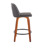 Toriano - Mid Century Modern, Counter Stool (Set of 2) - Furniture Home Direct