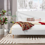 Stockholm - Modern Wavy Headboard Platform Bed - Furniture Home Direct