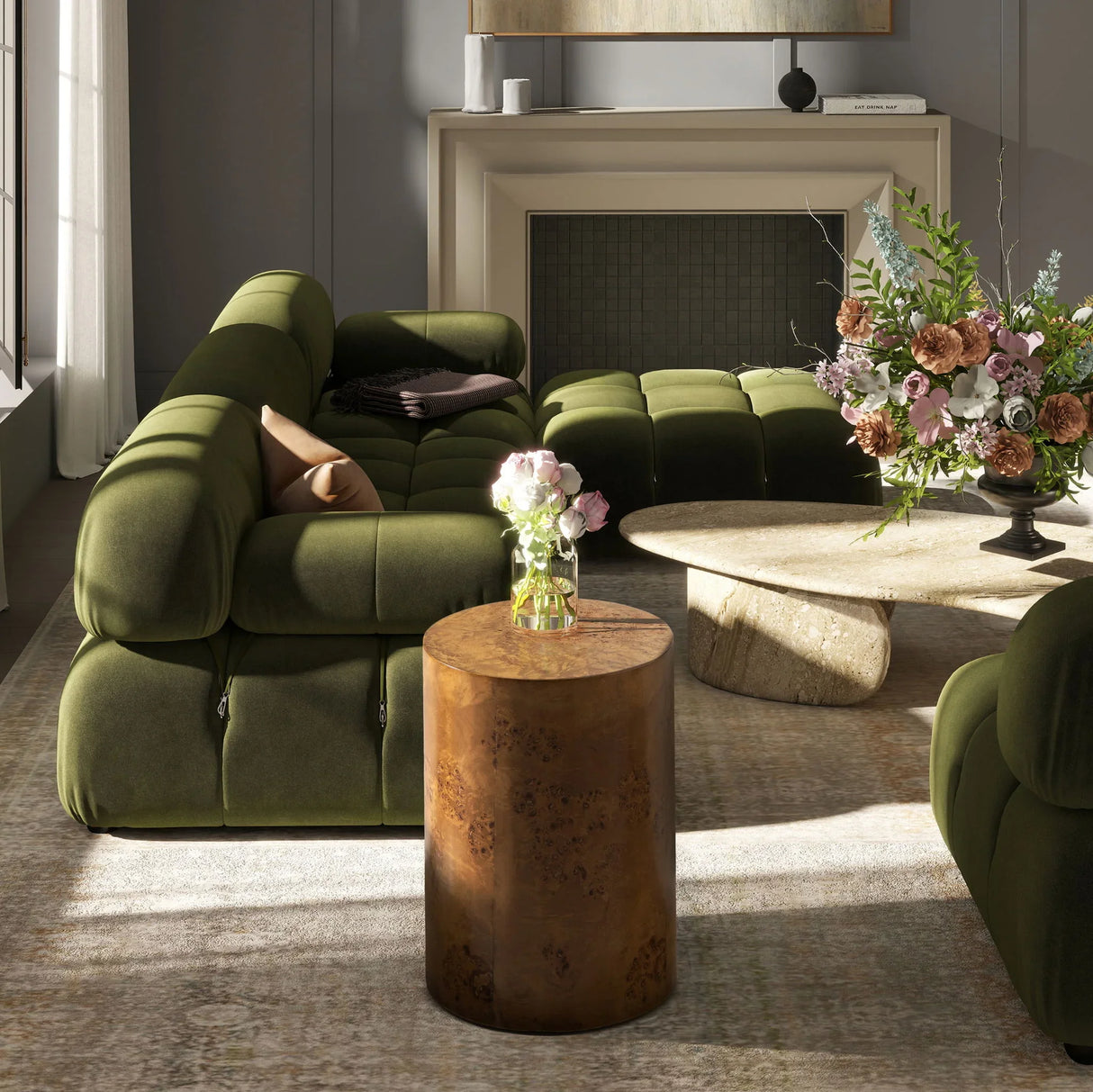Nebula - Accent Pillar Side Table - Furniture Home Direct
