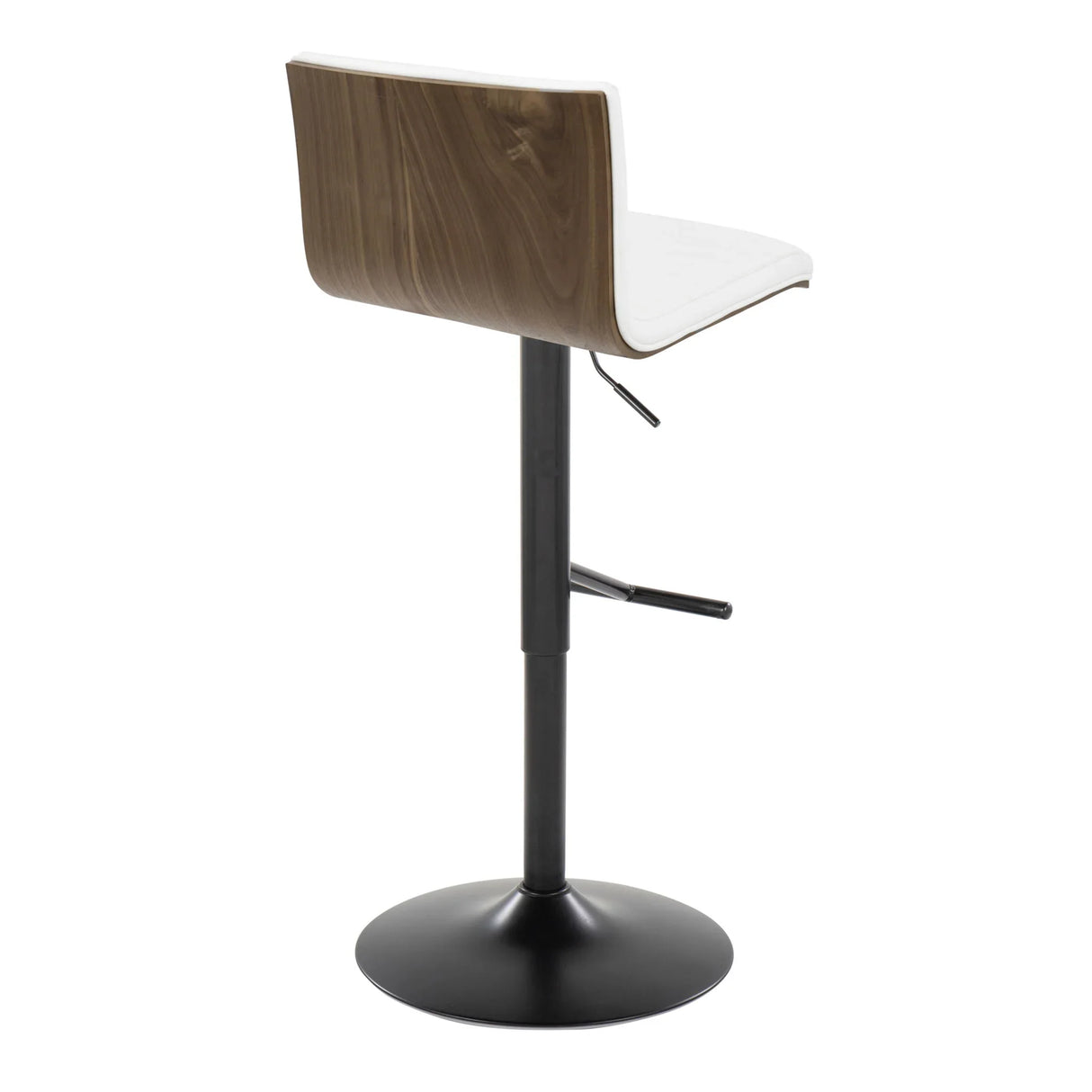 Mason - Contemporary Adjustable Barstool With Swivel With Straight T Footrest (Set of 2) - Furniture Home Direct