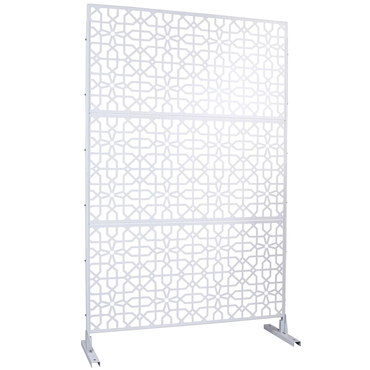 Outdoor & Indoor Metal Freestanding Decorative Privacy Screen - Furniture Home Direct