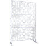 Outdoor & Indoor Metal Freestanding Decorative Privacy Screen - Furniture Home Direct