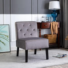 Reese - Living Room Armless Button Tufted Pattern Accent Chair (Set of 2) - Furniture Home Direct