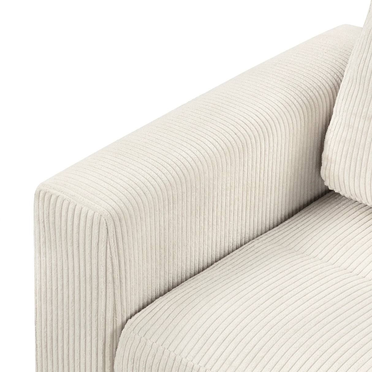 121.3" Modular Sleeper Sectional - Beige - Furniture Home Direct