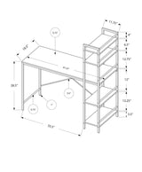 Computer Desk For Home Office, Laptop Storage Shelves - Furniture Home Direct