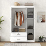3 Door Wardrobe With 2 Drawers - Furniture Home Direct