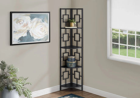 4 Tier Bookshelf, Bookcase, Etagere, Corner, For Office, Contemporary & Modern - Furniture Home Direct