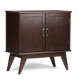 Draper - Mid Century Low Storage Cabinet - Medium Auburn Brown - Furniture Home Direct