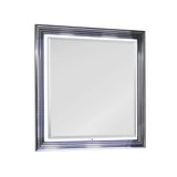 Moon - Smooth Mirror With LED - White - Furniture Home Direct