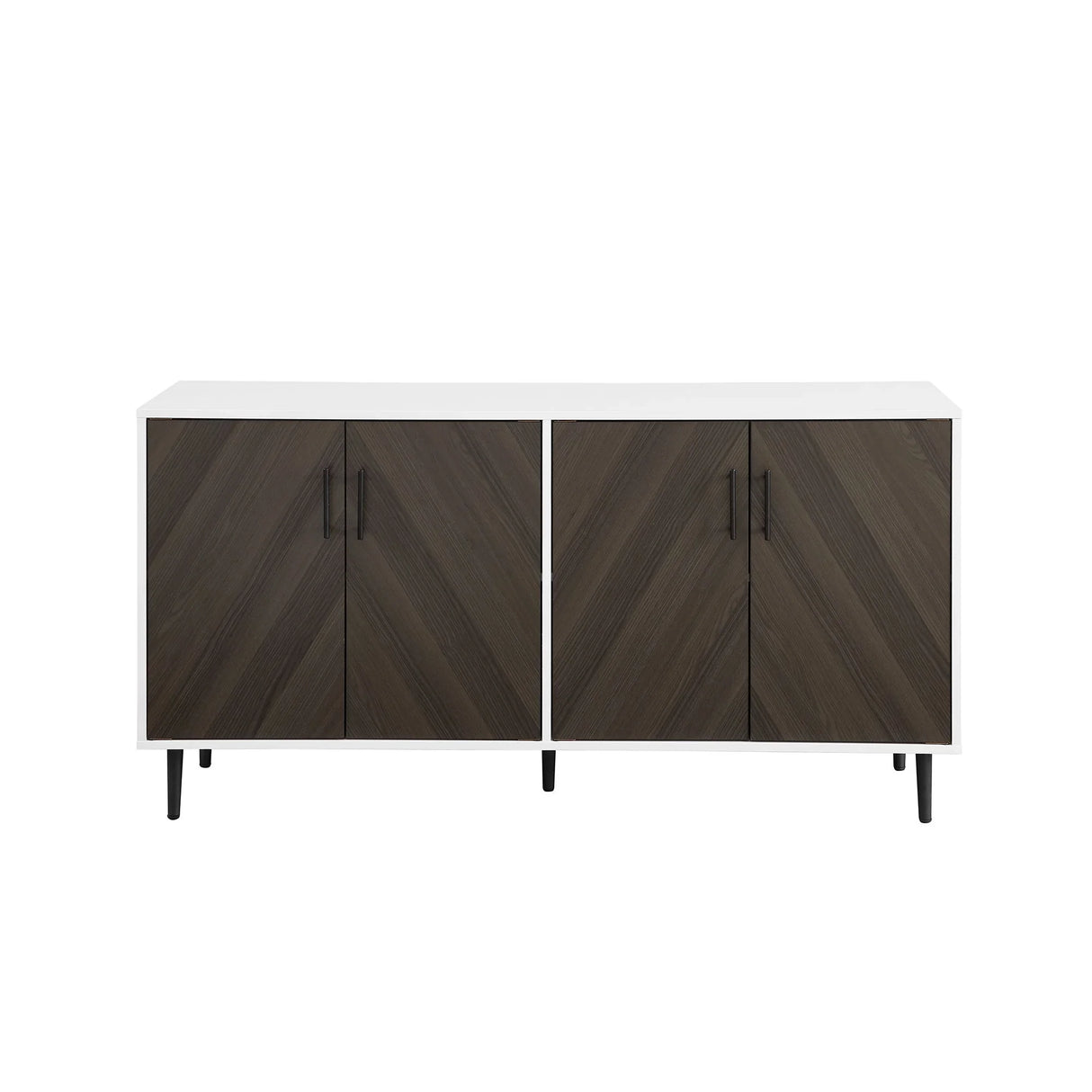 Mid-Century Modern Faux Bookmatch Door Buffet - Furniture Home Direct