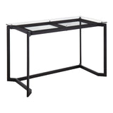 Masters - Modern Office Desk - Black / Clear - Furniture Home Direct