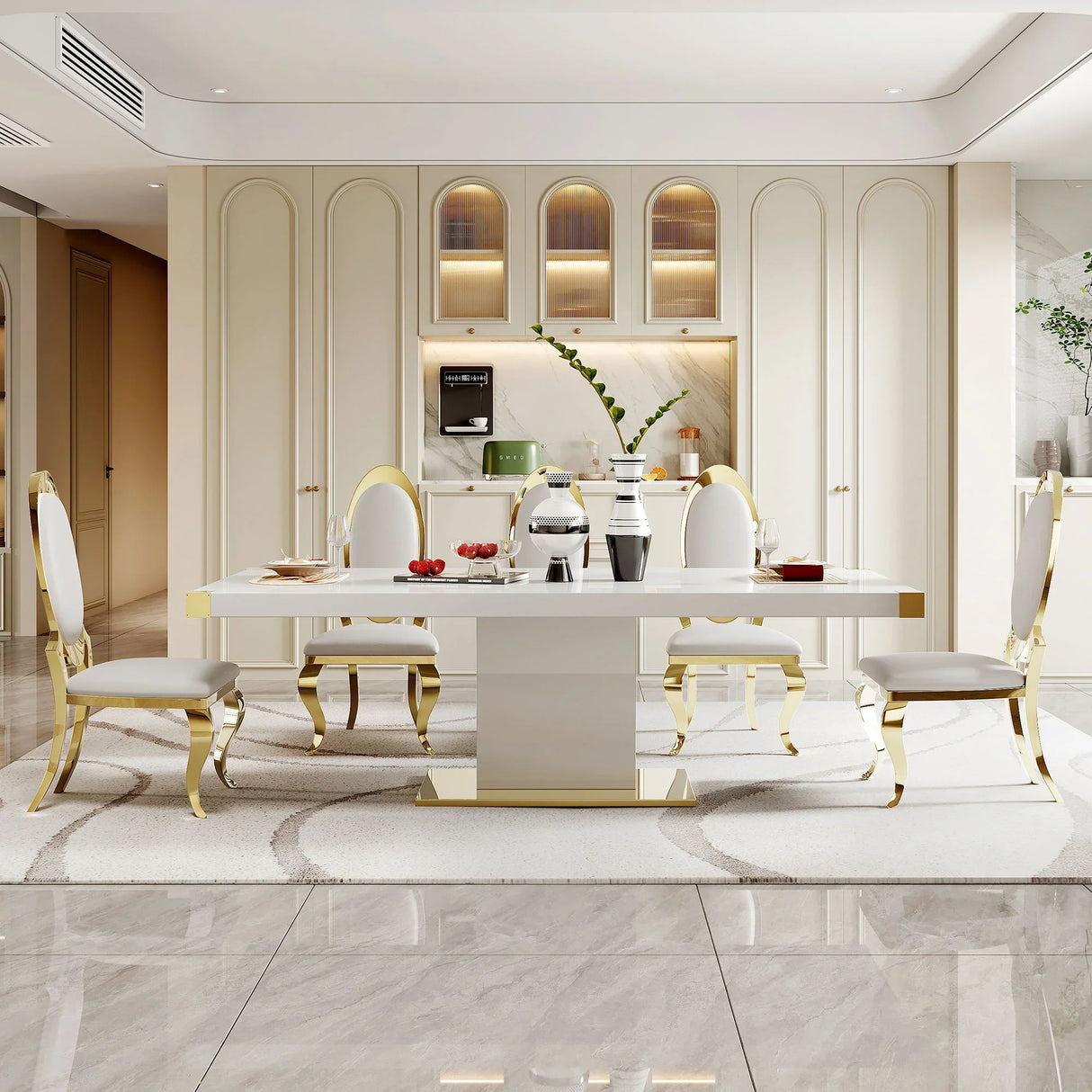 Top Dining Table With Finish Corner - Furniture Home Direct